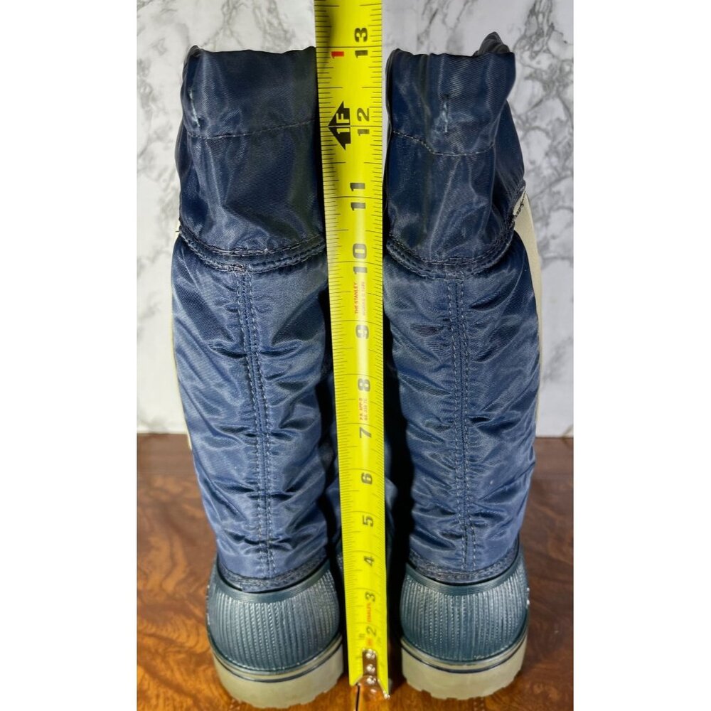 Sorel  Size 8 Insulated Winter Boots Blue & Gray Durable Traction Cold Weather - Picture 4 of 10